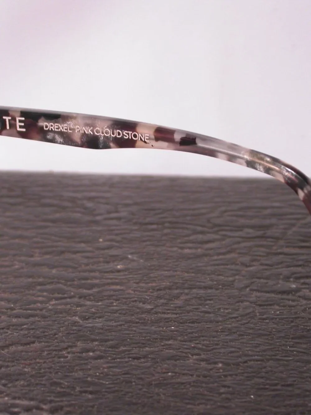 State Optical Drexel Pink Clear Cloud Stone Eyeglasses Frames Made in USA